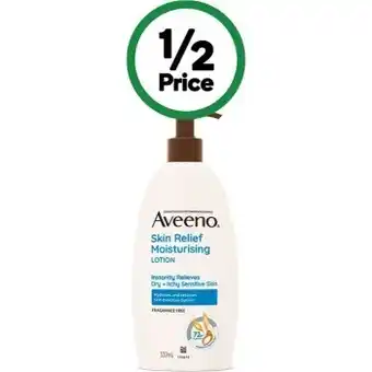 Woolworths Aveeno skin relief moisturising lotion 532ml offer