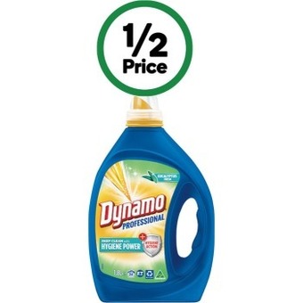 Woolworths Dynamo professional laundry liquid 1.8 litre offer