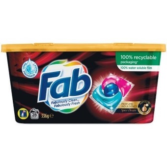 Woolworths Fab laundry detergent capsules pk 28 offer