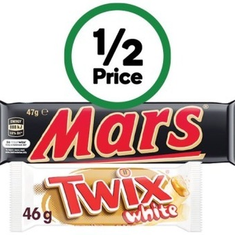 Woolworths Mars medium bars 40-56g offer