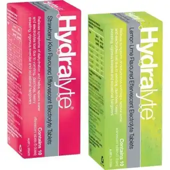 Woolworths Hydralyte effervescent electrolyte tablets pk 10* offer