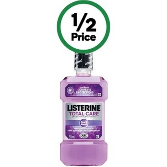 Woolworths Listerine total care mouth wash 500ml offer