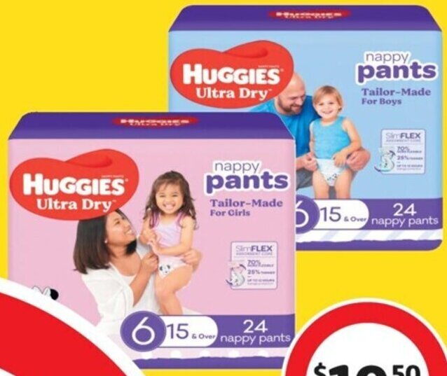 Huggiess Bulk Nappy Pants 24 Pack36 Pack offer at Coles