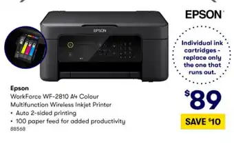 BIG W Epson WorkForce WF-2810 A4 Colour offer
