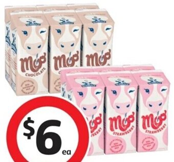 Coles Devondale Moo Flavoured Milk 6 Pack offer
