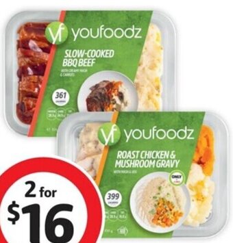Coles Youfoodz Regular Meals 300g-350g offer