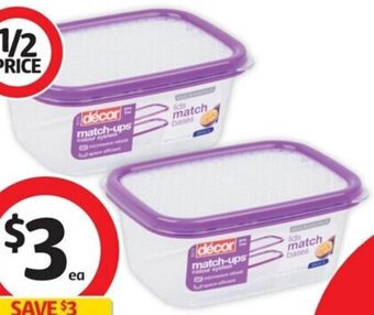Coles Decor Match Ups Container 500mL offer