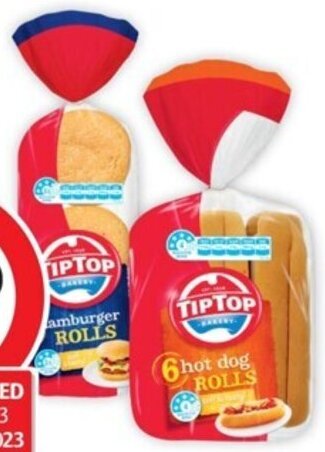 Coles Tip Top Rolls 6 Pack offer