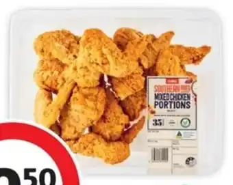 Coles Coles RSPCA Approved Chicked Mixed Portions Southern Fried offer