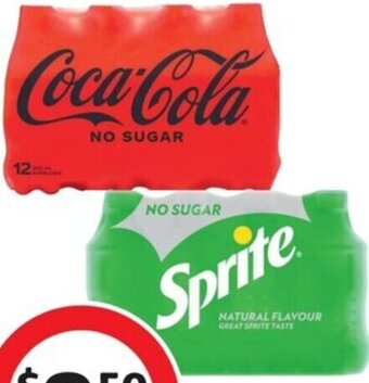 Coles Coca-Cola, Sprite or Fanta Soft Drink 12x300mL offer
