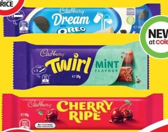 Coles Cadbury Medium Bar 30g-60g offer