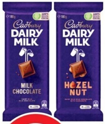 Coles Cadbury Family Block Chocolate 160g-190g offer
