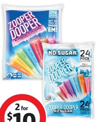 Coles Zooper Dooper 24 Pack offer