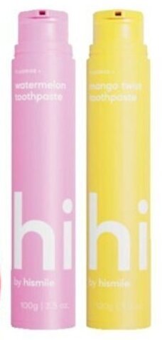 Coles Hismile Toothpaste Watermelon or Mango 60g offer