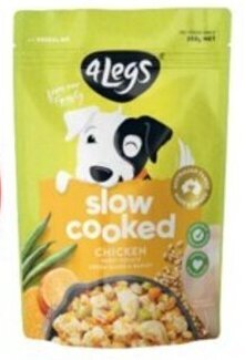 Coles 4 Legs Slow Cooked Dog Food 250g offer