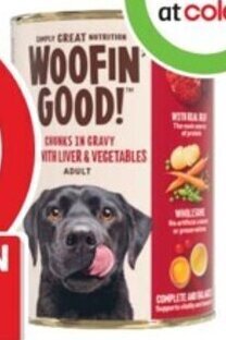 Coles Woofin Good Dog Food 400g offer