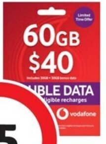 Coles Vodafone $40 Prepaid SIM offer
