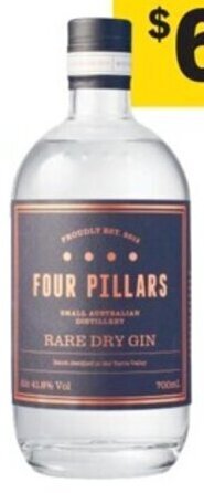 Coles Four Pillars Rare Dry Gin offer