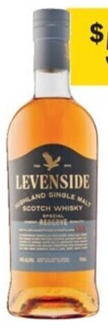 Coles Levenside Special Reserve Single Malt Scotch Whisky offer