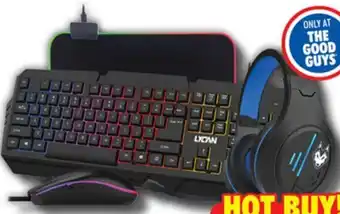 The Good Guys Lycan Gaming Remus 4-in-1 LED Gaming Combo offer