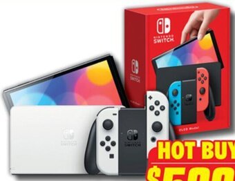 The Good Guys Nintendo Switch Console OLED Model - White or Neon offer