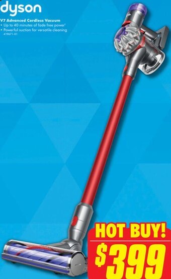 The Good Guys Dyson V7 Advanced Cordless Vacuum offer