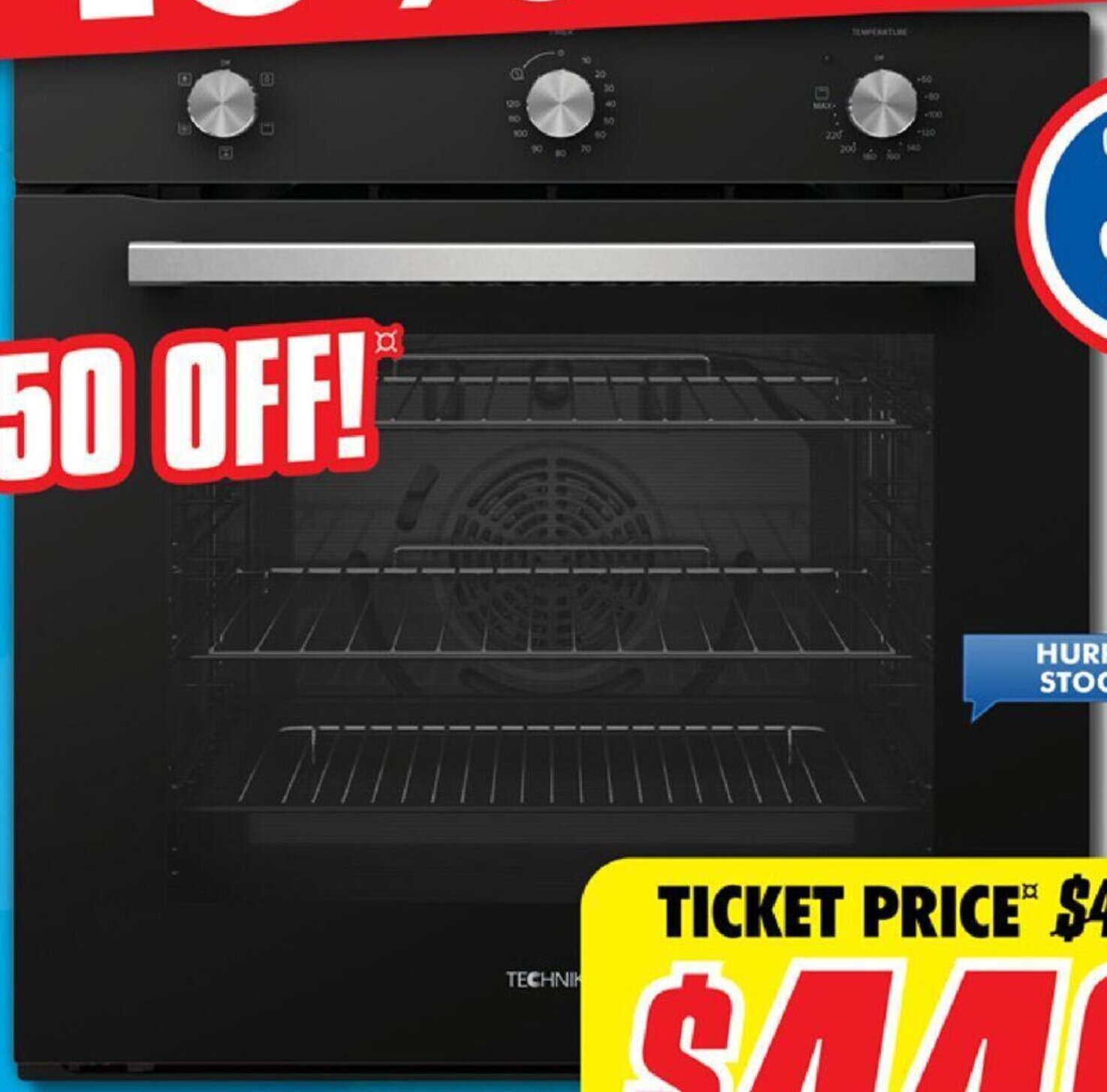 Technika 60cm Electric Oven offer at The Good Guys
