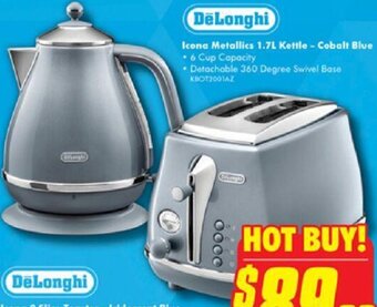 The Good Guys DeLonghi Icona 2 Slice Toaster - Iridescent Blue offer