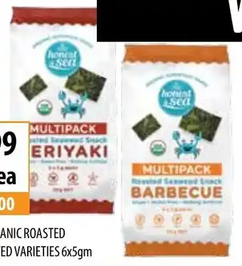 Hones Sea Organic Roasted Seaweed