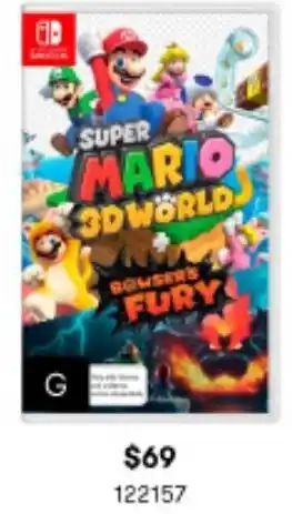 BIG W Super Mario 3D World Powers Fury offer