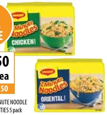 Supabarn Maggi Two Minute Noodle 5 Pack offer