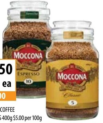 Supabarn Moccona Instant Coffee 400g offer