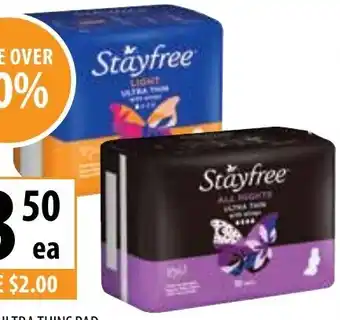 Supabarn Stayfree Ultra Thins Pad 10/16's offer