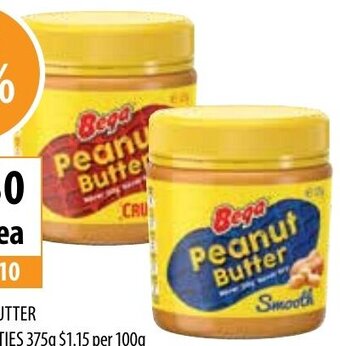 Supabarn Bega Peanut Butter 375g offer
