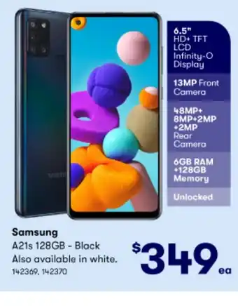 BIG W Samsung A21s 128GB offer
