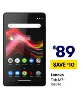 BIG W Lenovo Tab M7 offer