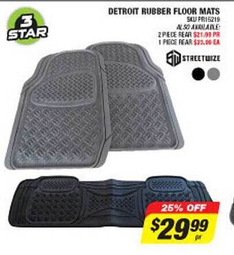 Detroit rubber floor mats