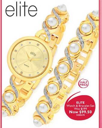 Prouds Elite watch & bracelet set offer