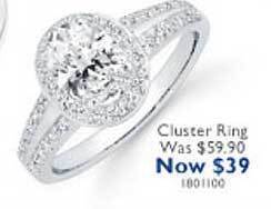 Prouds Cluster ring offer