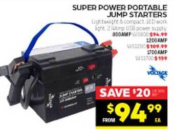 Super power portable jump starters