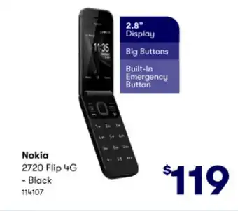 BIG W Nokia 2720 FLip 4G offer