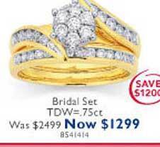 Prouds Bridal set offer