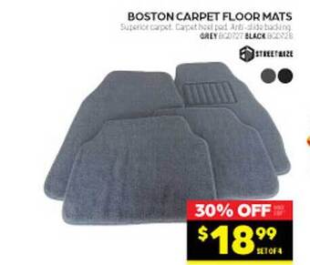 Boston carpet floor mats