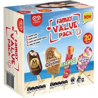 IGA Streets family value 20 pack ice cream offer