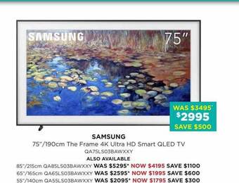 Bing Lee Samsung 75 offer