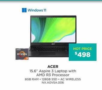 Bing Lee Acer 15.6 offer