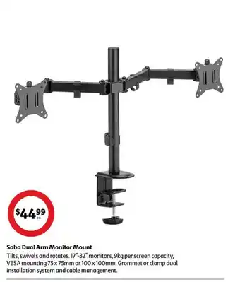 Coles Saba dual arm monitor mount offer