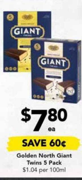 Drakes Golden north giant twins 5 pack offer