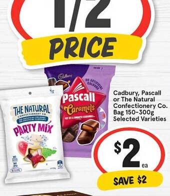 IGA Cadbury, pascall or the natural confectionery co bag offer