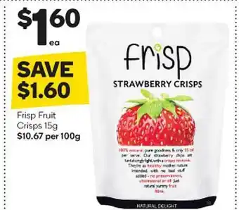 Woolworths Frisp fruit crisps offer